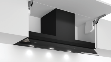 Neff Collection D95XAM2S0 - N 70, Integrierte Designhaube, 90 cm, Klarglas schwarz bedruckt, 7 Jahre Garantie